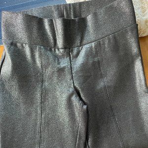 BAR III BLACK METALLIC LEGGINGS